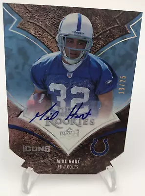 2008 MIKE HART ROOKIE AUTO RARE/25 Upper Deck Icons DIE CUT Card MICHIGAN COLTS • $19.99