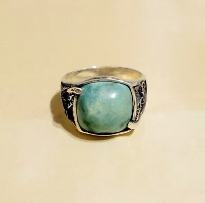 Helios Global NAMI OVERFLOWING RING - Men's Turquoise Ring Size 12 • $70