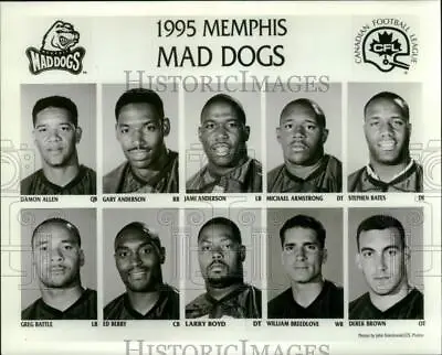1995 Press Photo Memphis Mad Dog Roaster Of The Canadian Football League • $14.66