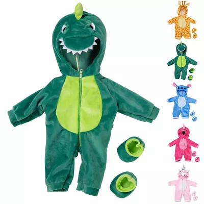 Animal Jumpsuit For Baby Doll 18Inch Born Babies Boy Doll Overallls Clothes Gift • $16.69