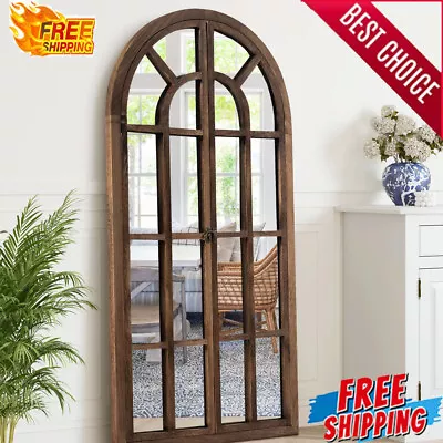 Modern Arched Window Floor Mirror Full Length Adjustable Foldable Home Decor New • $242.22