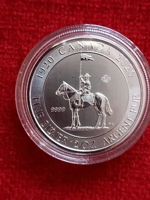 2020 Canada Royal Canadian Mounted Police 100 Years 2oz Silver Coin • £65