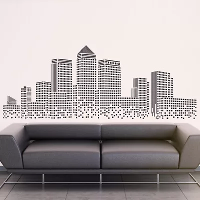 Landscape Skyline London Home Office Vinyl Wall Art Sticker Bedroom Living Room  • £1.32