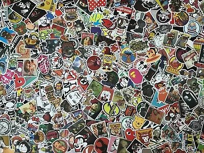Lots Of 200 Random Vinyl Laptop Skateboard Stickers Luggage Decals Dope Sticker • $9.29