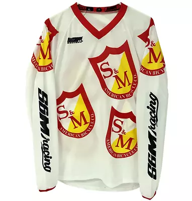 S&m Bikes Og All Over Shield Race Bmx Jersey Bike Logo Retro Racing Vintage • $74.95