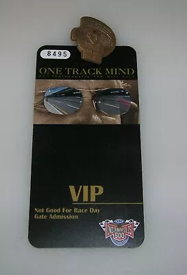 $45 • Buy 2002 Bronze Indianapolis Motor Speedway Indy 500 Pit Badge #R107   W/Backer