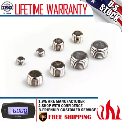 6352G Pipe Fitting 8052 Pipe Plug Kit Anodized 1/8  1/4  3/8  1/2  NPT Male • $9.59