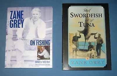 Zane Grey *  2 Titles On Fishing  -  Oversize Softcovers In Excellent Condition • $15