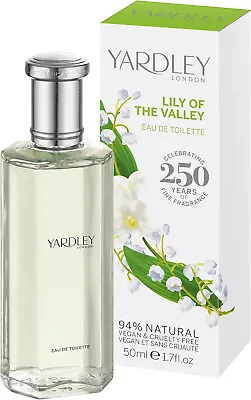 Yardley Lily Of The Valley 50ml Edt Spray - New Boxed & Sealed - Free P&p - Uk • £7.38