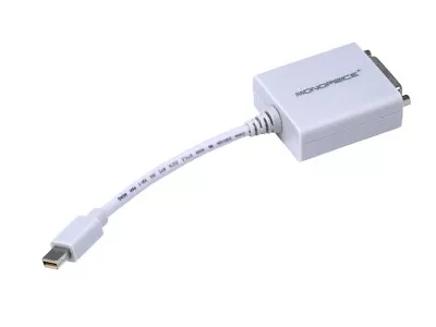 Monoprice Mini DisplayPort 1.1 To DVI Adapter White • $5.98