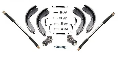 Front Brake Shoes KitWheel CylindersHosesHardware VW Super Beetle 1971-on • $74