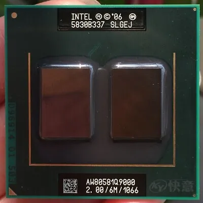 Intel Core 2 Quad Q9000 CPU SLGEJ 2.0GHz-6M-1066MHz Socket P Laptops Processor • $23.88