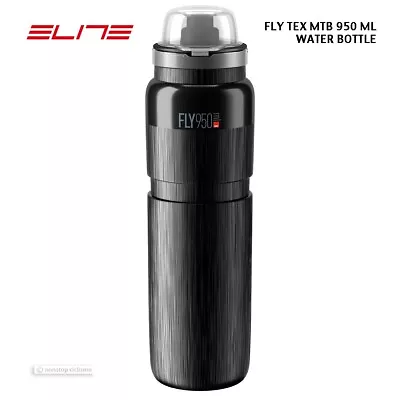 Elite FLY TEX MTB Water Bottle BPA Free : BLACK 950 Ml • $12.99