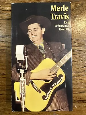 Merle Travis Rare Performances 1946-1981 VHS Country Music Rounder • $3