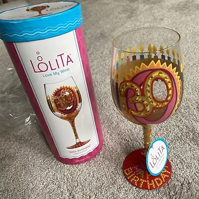 Lolita Wine Glass 30th Birthday (box A6) • £15