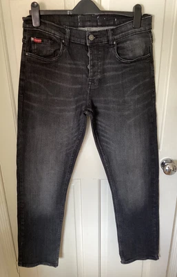 £9.99 • Buy Lee Cooper Mens Black Jeans W34 L32 Button Fly VGC 