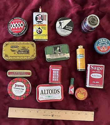 Vintage Household Tins Lot (15) • $10.50