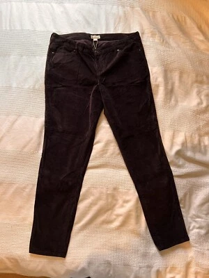 £4.99 • Buy Monsoon Aubergine Velvet Jeans Slim Fit Size 16 . Never Worn
