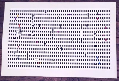 $975 • Buy Large Yaacov Agam Signed Op Art Kinetic Serigraph #129/144 (25x38 Inches)