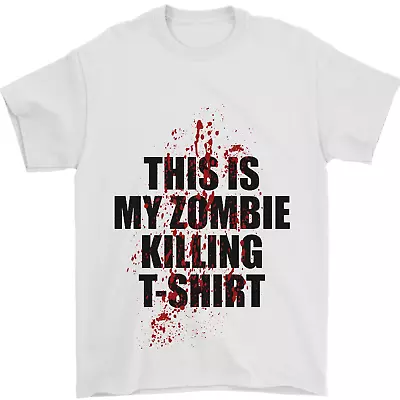 This Is My Zombie Killing Halloween Horror Mens T-Shirt 100% Cotton • £7.49