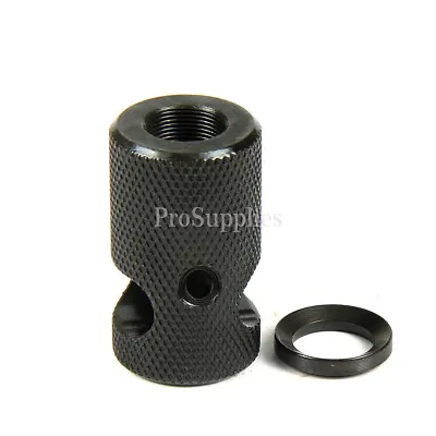 Compact Low Concussion 1/2x28 Muzzle Brake 223/556/22LR Knurled Finish W/ Washer • $19.90