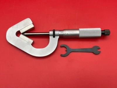 $821 • Buy Starrett T483XRL-1 V-Anvil Micrometer, .093-1  Range, Ratchet Thimble, Carbide