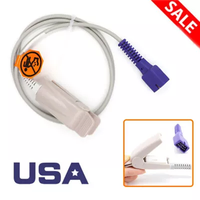 9pin Suitablefor Nellcor OxiMax Adult Finger Clip Spo2 Sensor Blood Oxygen Probe • $17.99