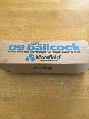 NOS Vintage Mansfield 09 Brass Toilet Ballcock Fill Valve • $20