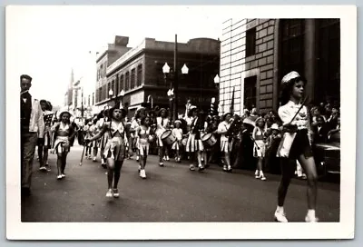 1940s WWII Era Parade Original Snapshot Photograph Majorette Twirlers Drummers • $6.25