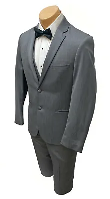 Men's Michael Kors Grey Tuxedo With Pants & Vest 3 Piece Suit Free Shipping • $59.99