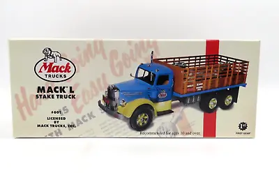 2004 First Gear Mack L Stake Truck With Engine Load Stock #19-3155 NIB 1:34 • $115