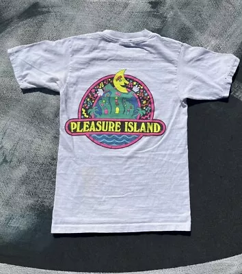 Vintage Disney Pleasure Island Double Sided Single Stitch Tee Shirt Neon Rare • $29.99