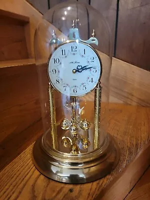 Vintage German SETH THOMAS Quartz Anniversary Dome Clock . Works Great! Germany • $27.04