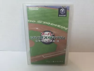 Super Mario Stadium Baseball Nintendo Gamecube 2005 NTSC-J No Slip Cover Tested • $15