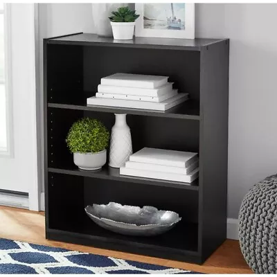 3-Shelf Bookcase With Adjustable Shelves True Black Oak • $22.99