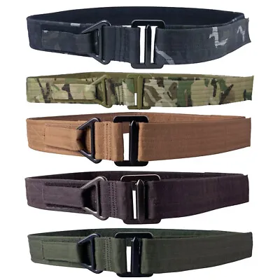 Tactical Rigger Belt Army Steel Buckle Equipment Military Airsoft Btp Adjustable • £15.99