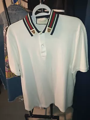 Men's White Gucci Polo • $300