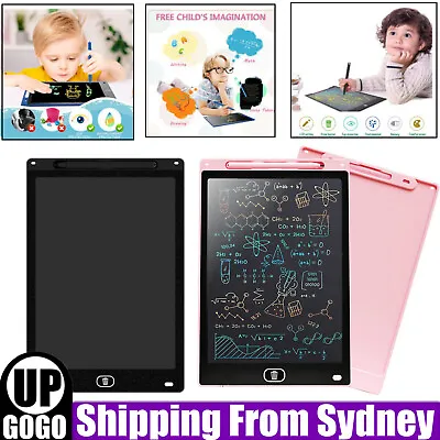 $12.95 • Buy 12  LCD Writing Tablet Drawing Board Colorful Handwriting Pad Graffiti Toys AU