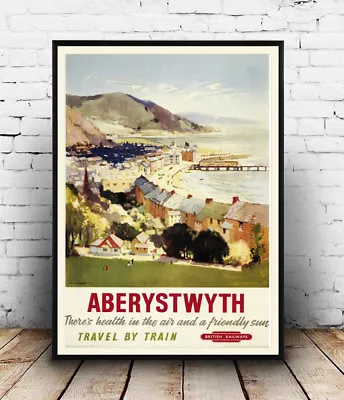 Aberystwyth : Old Railway Advertising  Poster Reproduction • £5.39