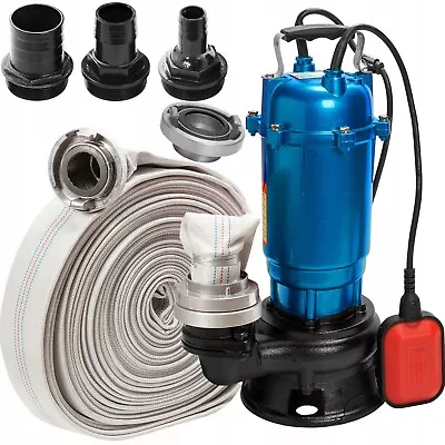 £154.95 • Buy Heavy Duty FLOOD Sewage Water Pond Drain Septic Sump Cesspool Grinding Pump 