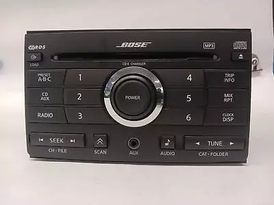 2007 NISSAN MAXIMA Radio Receiver AM-FM-stereo-6CD Bose 28185ZK31A OEM 07 • $78.75