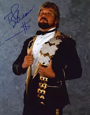 The Million Dollar Man Ted DiBiase Signed 11x14 Photo WWE Belt Autograph Blem 1 • $39.99