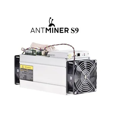 Bitmain AntMiner S9 13.5TH/s ASIC Server Good Working Condition In BOX + NO PSU • $178.12