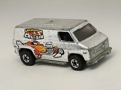 Vintage Hot Wheels Black Wall California Cruisin Super Chrome Van 70s Hong Kong • $8.99