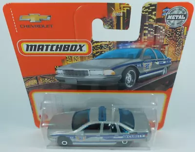 Matchbox Chevy Caprice Classic Police Sky Buster Security On Short Card #67/2023 • £3.50