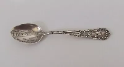 Vintage Ornate Sterling Silver Old Point Comfort Virginia Souvenir Spoon • $30