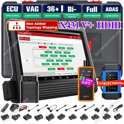 LAUNCH X431 V+ PRO PRO3S+ HDIII HD3 Car Heavy Duty Truck Diagnostic Scanner Tool • $1347.99