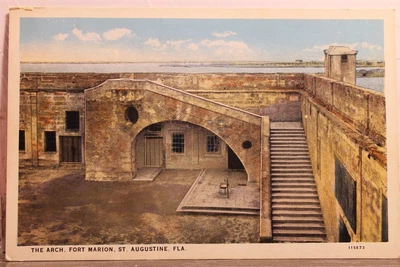 $0.50 • Buy Florida FL St Augustine Fort Marion Arch Postcard Old Vintage Card View Standard