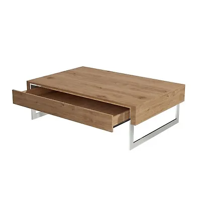 £79.92 • Buy Large Oak Effect Coffee Table With Storage - Tiffany TIFF042