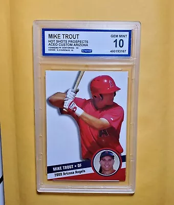 Graded Gem 💎 Mint 10 2009 Arizona Rookie MIKE TROUT Los Angeles Angels  • $32.99